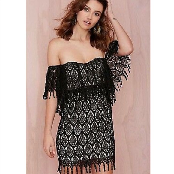 Stone Cold Fox Dresses & Skirts - STONE COLD FOX BLACK LACE MINI DRESS - NEVER WORN